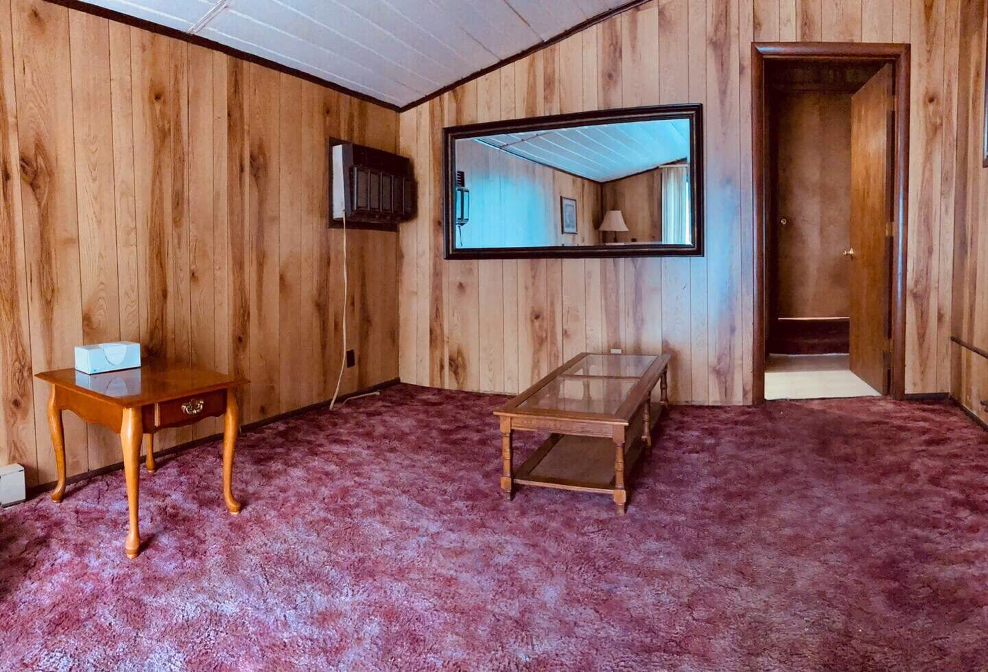 Warm, furnished living room in a Mt Cottages place